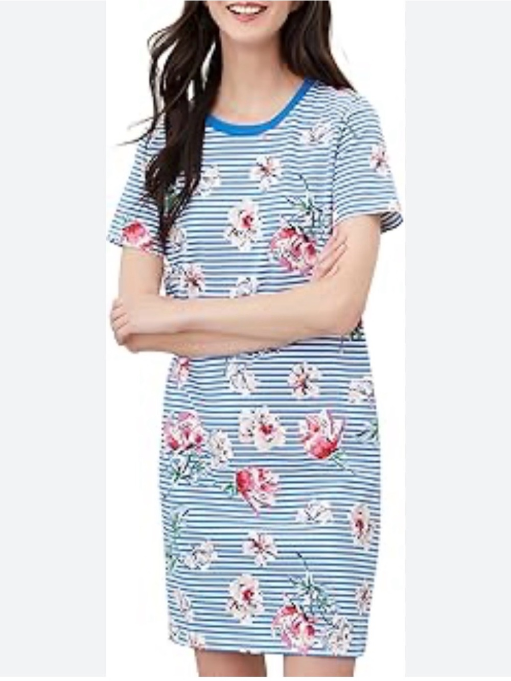 NWT Joules T-Shirt Dress in Liberty Print Sz 8